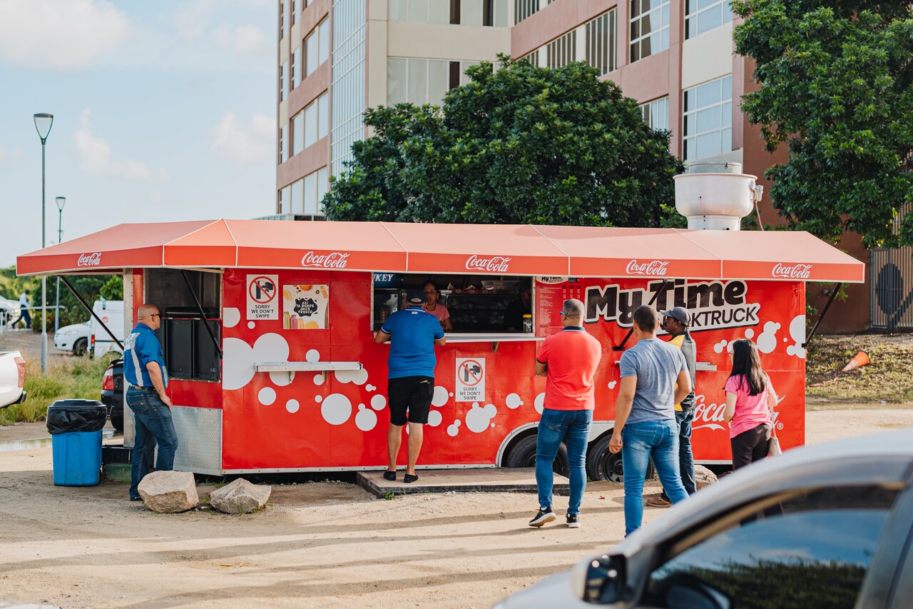 The My Time Snack food truck in Oranjestad